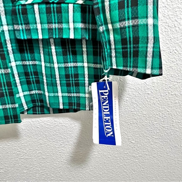 Vintage Pendleton Highland Green Plaid Blazer Size 10 New with Tags - Picture 5 of 9
